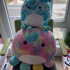 Squishmallows Lot: Opal 16 inch and Landon 12 inch